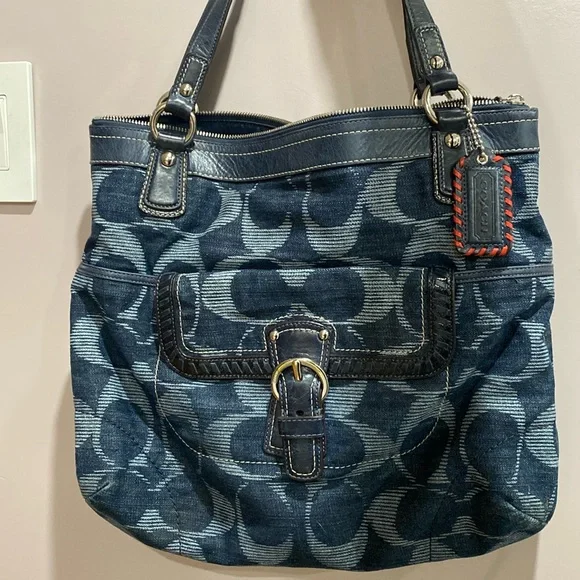 EUC denim coach bag - Picture 1 of 1